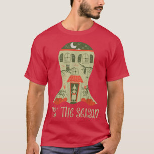 Camiseta Tis The Season Ghost Haunted House Halloween Desig