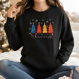Camiseta Tis the Season to Be Jolly Colorful Christmas Tree