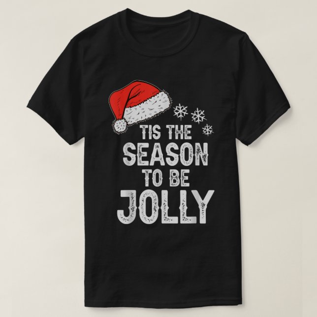 Camiseta Tis The Season To Be Jolly Design (Frente do Design)