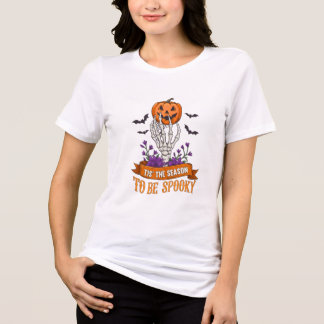 Camiseta Tis The Season To Be Spooky Skeleton Hand Hallowee