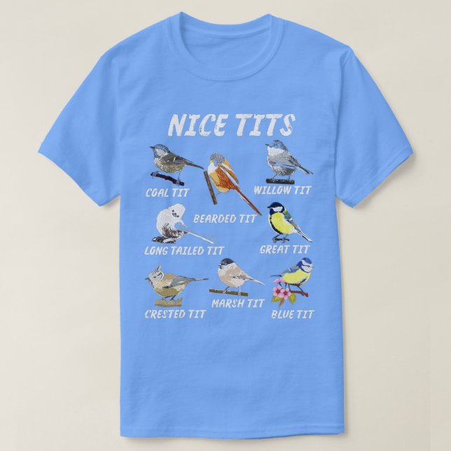 Camiseta Tit Chickadeed Birders Birdwatch Adult Bird Love (Frente do Design)