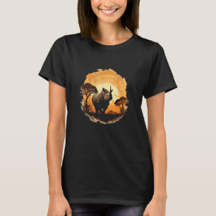Camiseta Titã Africano Salve Rinoceronte Negro
