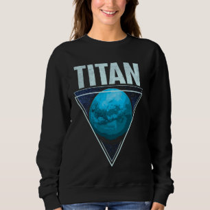 Camiseta Titan Moon Saturn Planet Solar System Astronomia