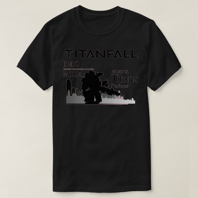 Camiseta Titanfall Black (Frente do Design)