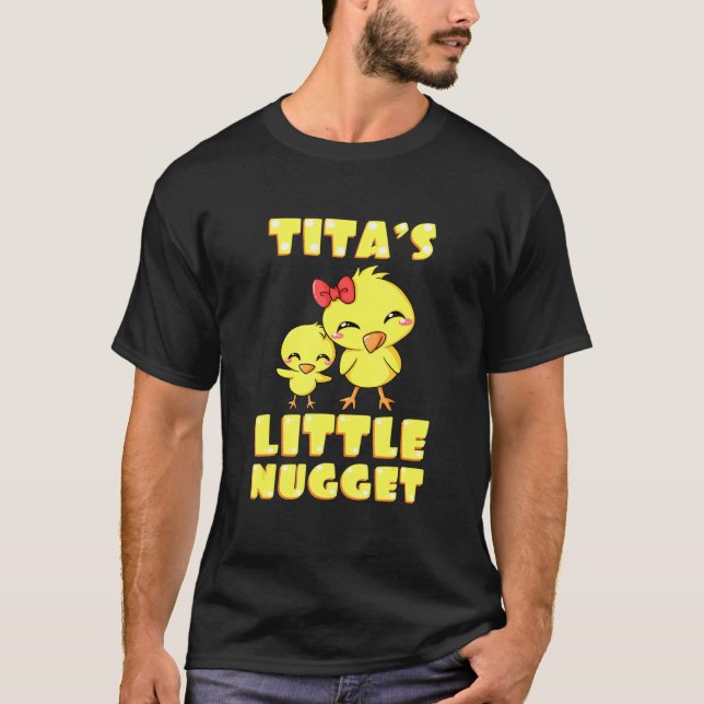 Camiseta Titas Little Nugget Galinha Tia Nuggies Aunti (Frente)