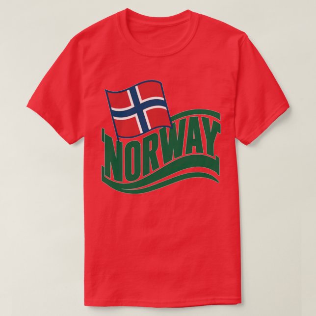 Camiseta Titerno do Pavilhão da Noruega (Frente do Design)