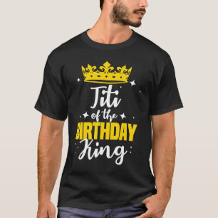 Camiseta Titi da Coroa do Partido Rei Aniversário Celebra