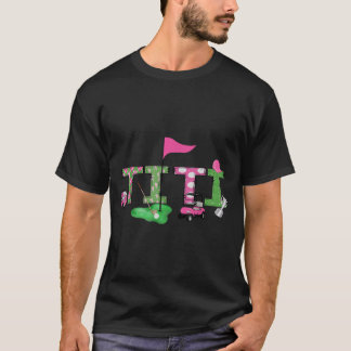 Camiseta Titi de Golfe Rosa Buraco Em Um Golfe Menina de 1º