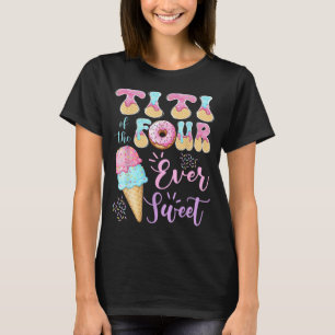 Camiseta Titi do aniversário de 4 anos do Four Ever Sweet I