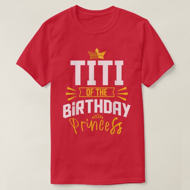 Camiseta Titi do aniversário do aniversário da Princesa Pri (Frente do Design)