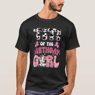 Camiseta Titi Do Birthday Girl Cow Family 1rua Birt