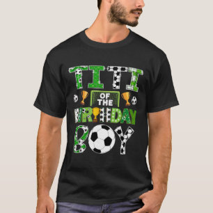 Camiseta Titi do jogador de futebol do menino do aniversári