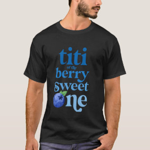 Camiseta Titi First Birthday Berry Sweet One Blueberry 1 ru