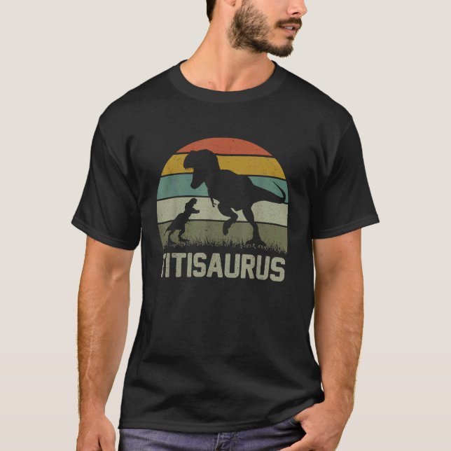 Camiseta Titi Saurus Rex Dinosaur TitiSaurus Matchin (Frente)