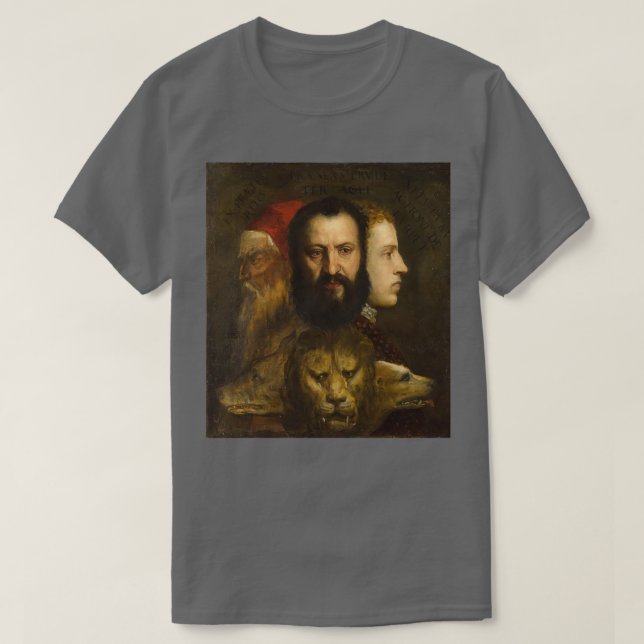 Camiseta Titian An Alegory of Prudence (Frente do Design)