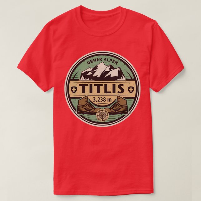 Camiseta Titlis Urner Alpen (Frente do Design)