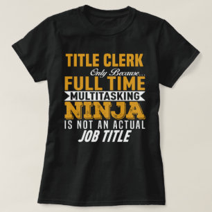 Camiseta Título Clerk