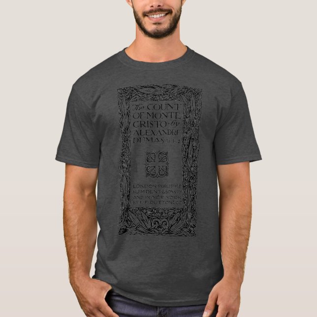Camiseta Título Conde Monte Cristo Alexandre Dumas (Frente)