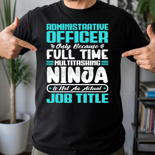 Camiseta Título da Profissão de Oficial Administrativo Habi