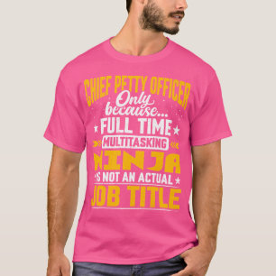 Camiseta Título de Cargo de Oficial Petty Chefe Engraçado