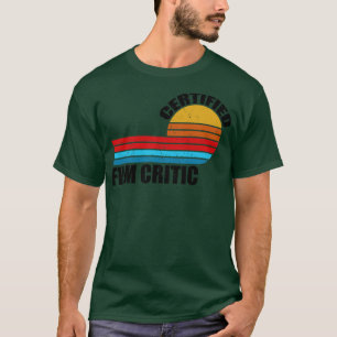 Camiseta título de cargo retro de vintage crítico certifica