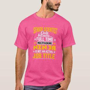 Camiseta Título de Cientista Sênior Pesquisador Sênior Ex