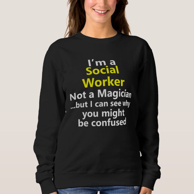 Camiseta Título de Emprego de Assistente Social Carreira Tr (Frente)