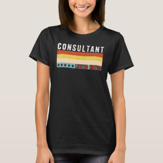 Camiseta Título de Emprego de Consultor Profissão Trabalhad