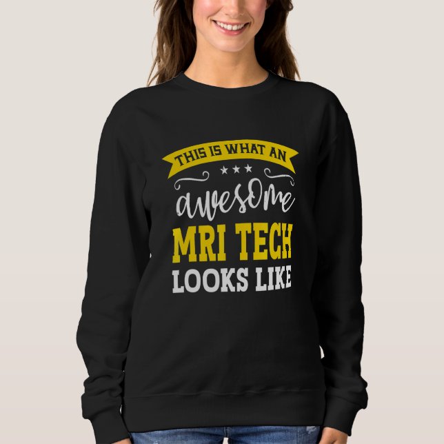 Camiseta Título de Emprego de Técnico de MRI Funcionário En (Frente)