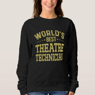 Camiseta Título de emprego de Técnico de Teatro Melhor do M