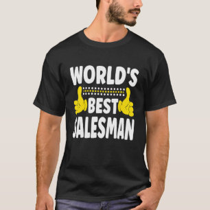 Camiseta Título de emprego do Melhor Vendedor do Mundo  Pro