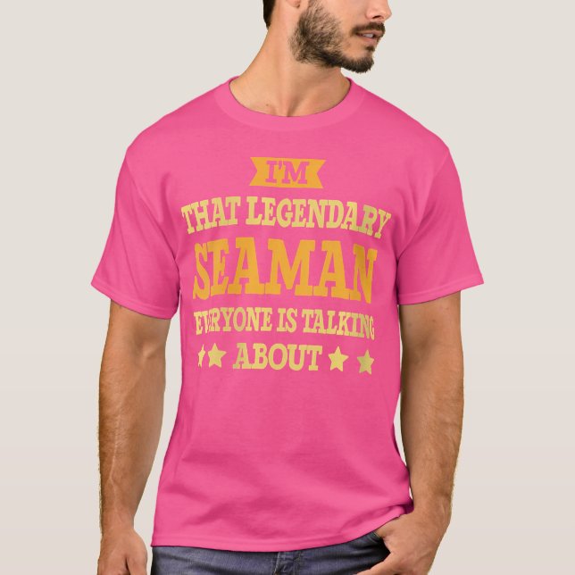 Camiseta Título de Emprego Marinheiro Funcionário Engraçado (Frente)