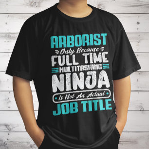Camiseta Título de Emprego Profissão de Arborista Presente