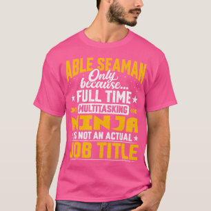 Camiseta Título de Marinheiro Habilidoso Ocupação Engraçada