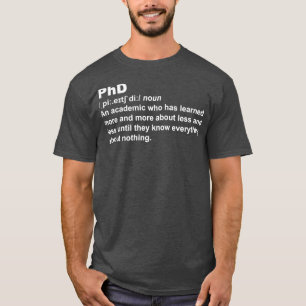 Camiseta Título de PhD Engraçado
