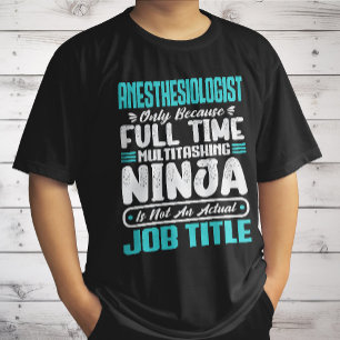 Camiseta Título de Profissão de Anestesiologista Habilidade