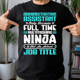 Camiseta Título de Profissão de Assistente Administrativo