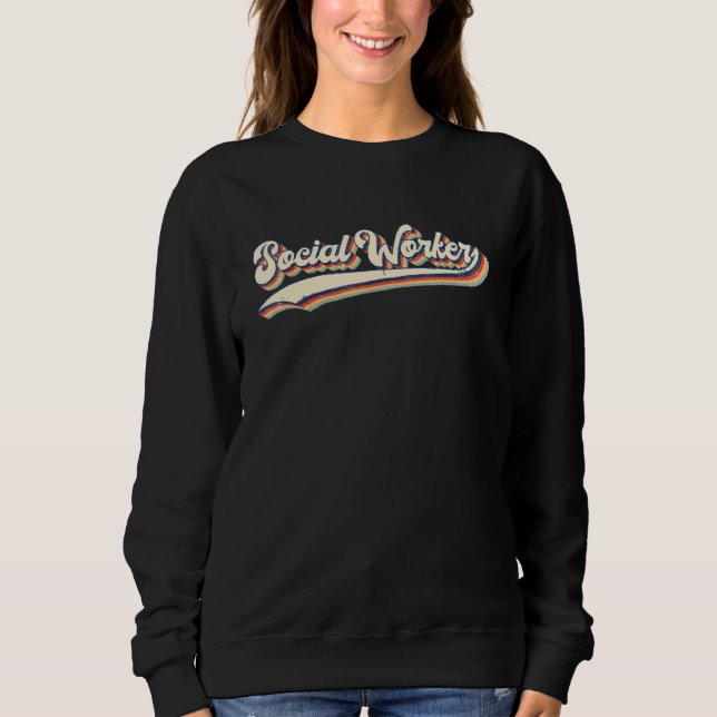 Camiseta Título de Trabalho Antigo de Assistente Social Pro (Frente)