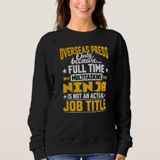 Camiseta Título de Trabalho de Imprensa Ultramarina