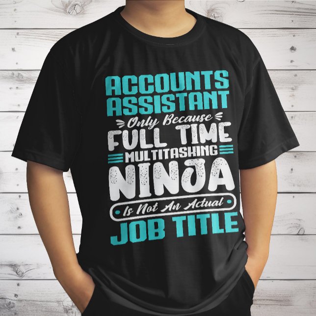 Camiseta Título de Trabalho do Assistente de Contas Diversã (Criador carregado)