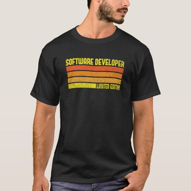 Camiseta Título de Trabalho do Nerd do Engenheiro do Softwa (Frente)