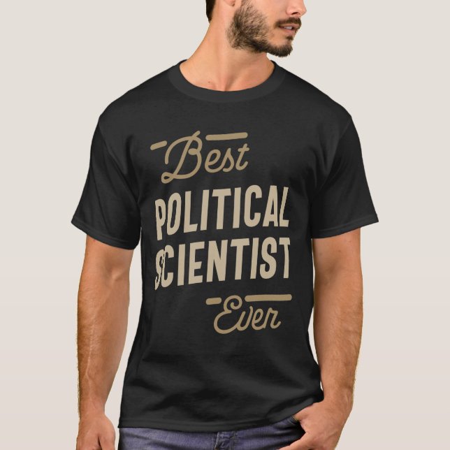 Camiseta Título de Trabalho Engraçado do Cientista Político (Frente)