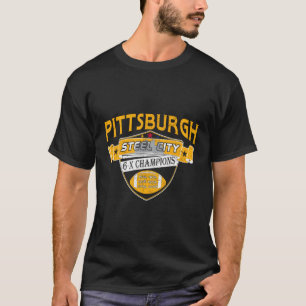 Camiseta Título do campeonato do tempo de Pittsburgh Skylin