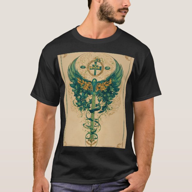 Camiseta Título do design: "Memento Mori: Abrace as Sombras (Frente)