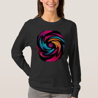 Camiseta Título do Produto Gráfico de Redemoinho Abstrato V