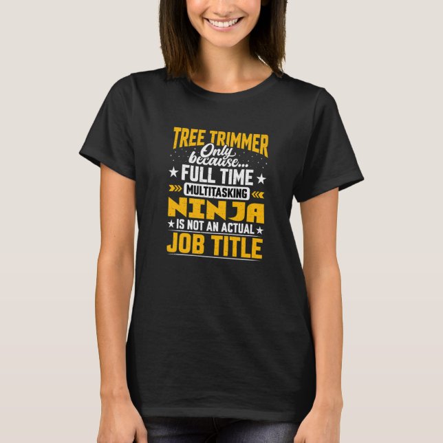 Camiseta Título do Trabalho de Trimmer da Árvore de Trimage (Frente)