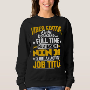 Camiseta Título do Trabalho do Editor de Vídeo do Videógraf