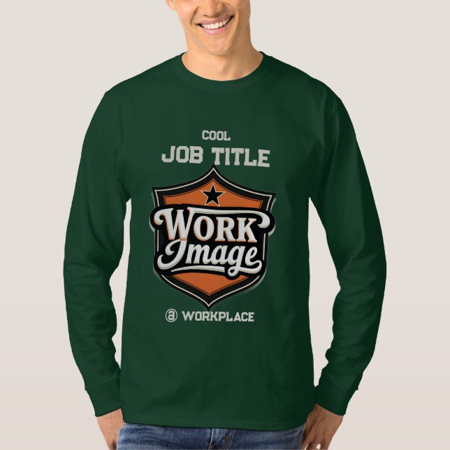 Camiseta Título do Trabalho e Local de Trabalho Personaliza (Frente)