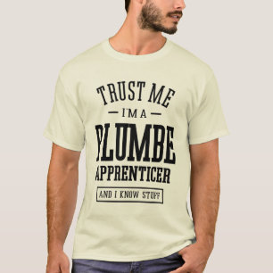 Camiseta Título do Trabalho Engraçado do Aprendiz Plumbe Gi