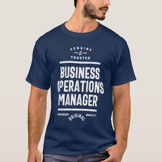 Camiseta Título do Trabalho Funny do Gerenciador de Operaçõ (Frente)